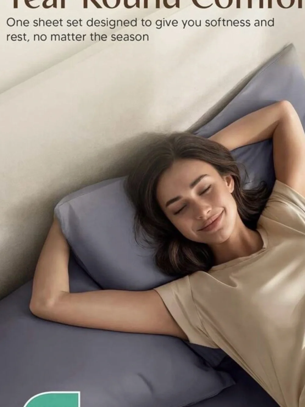 Soft Gray Sheet Set - Luxury Microfiber